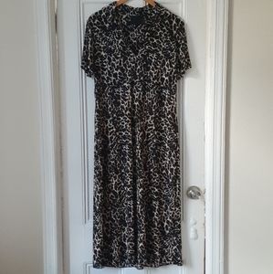 No.6 Serena Polo Dress in Leopard Mesh size L/3